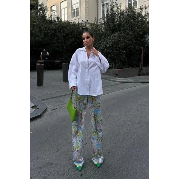 Mirian Sırt Dekolteli Gömlek 3228-08