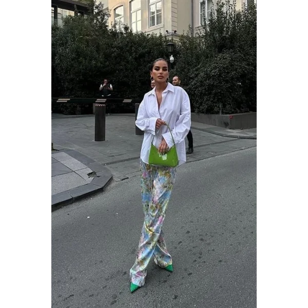 Mirian Sırt Dekolteli Gömlek 3228-08