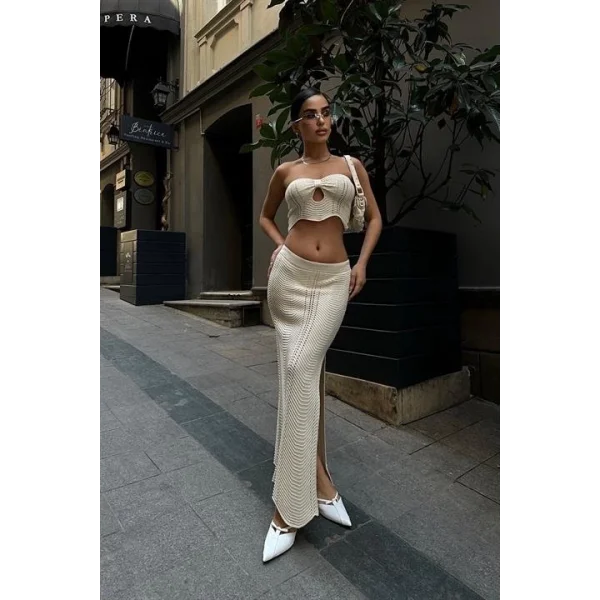 Mischa Cut Out Ajurlu Takım 9839