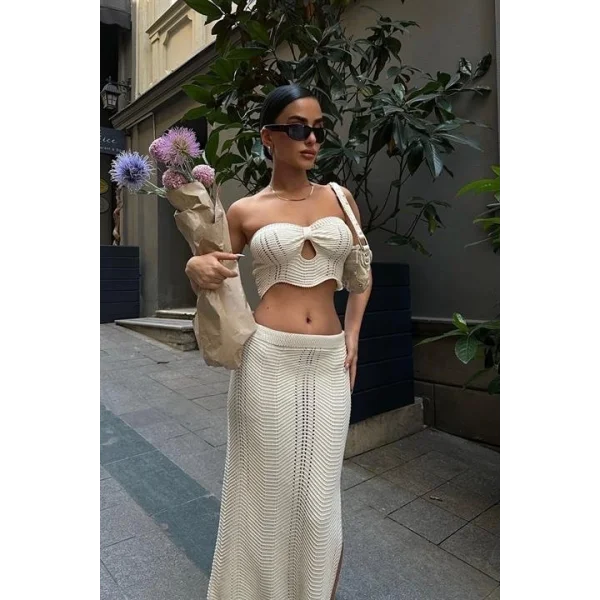 Mischa Cut Out Ajurlu Takım 9839