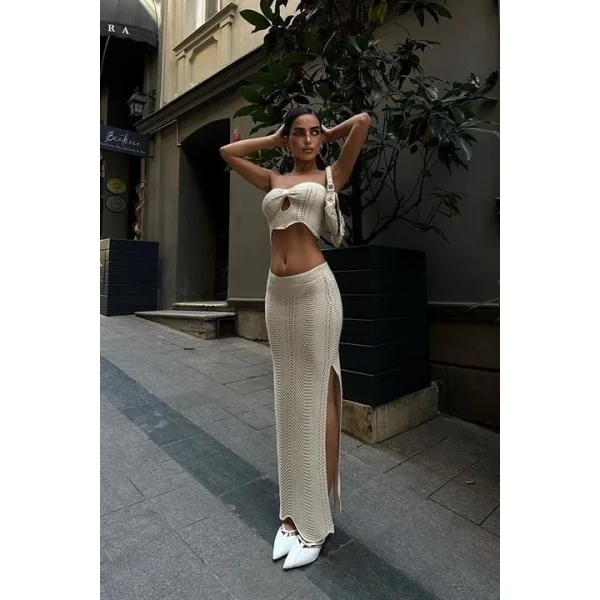 Mischa Cut Out Ajurlu Takım 9839