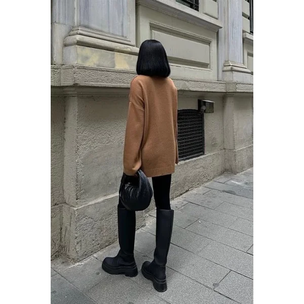 Molly Kalp Desenli Triko Örme Kazak 1339