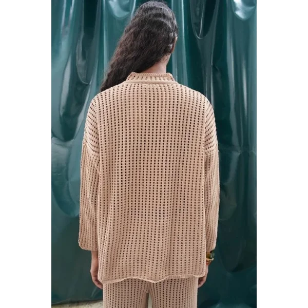 Moon Salaş Kroşe Pantolon Takım 9880