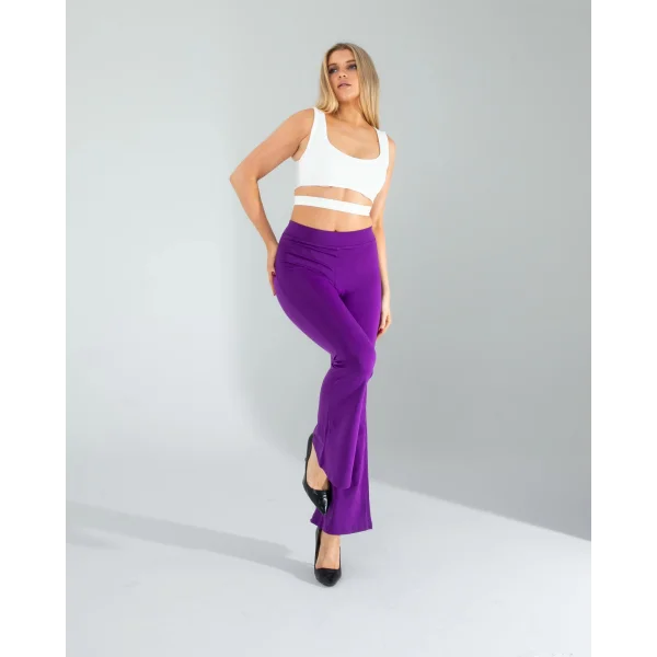Mor İspanyol Paça Tayt