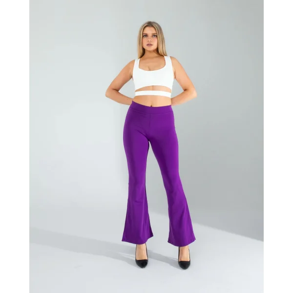 Mor İspanyol Paça Tayt