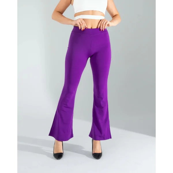 Mor İspanyol Paça Tayt