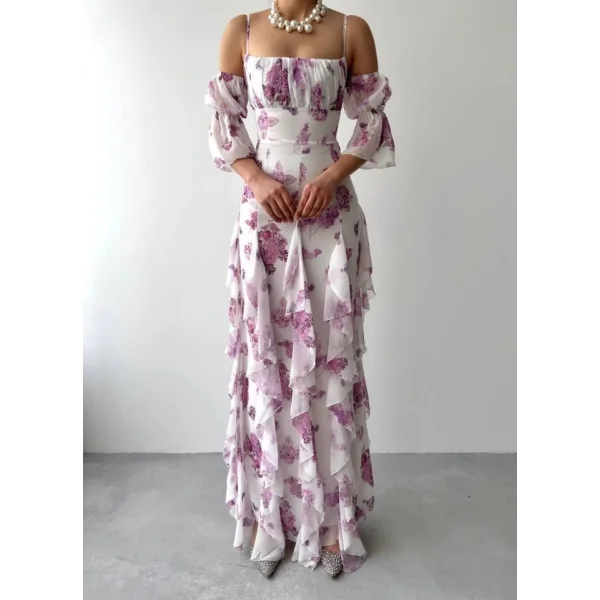 Mugo Fırfırlı Elbise