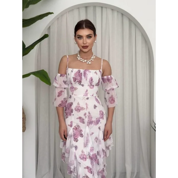 Mugo Fırfırlı Elbise