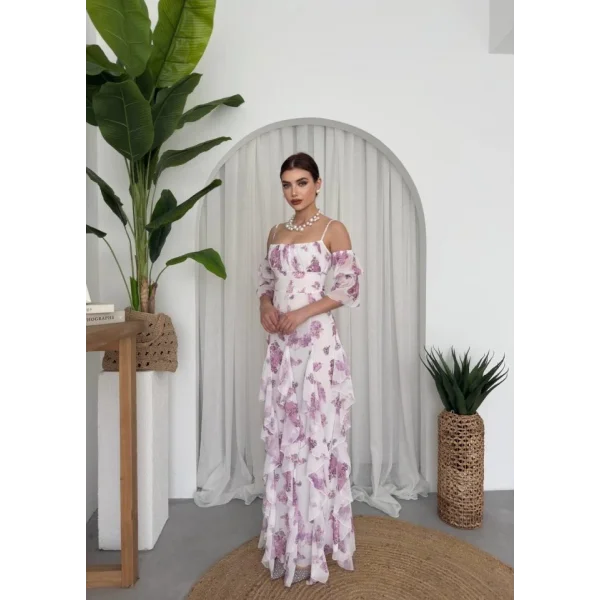 Mugo Fırfırlı Elbise