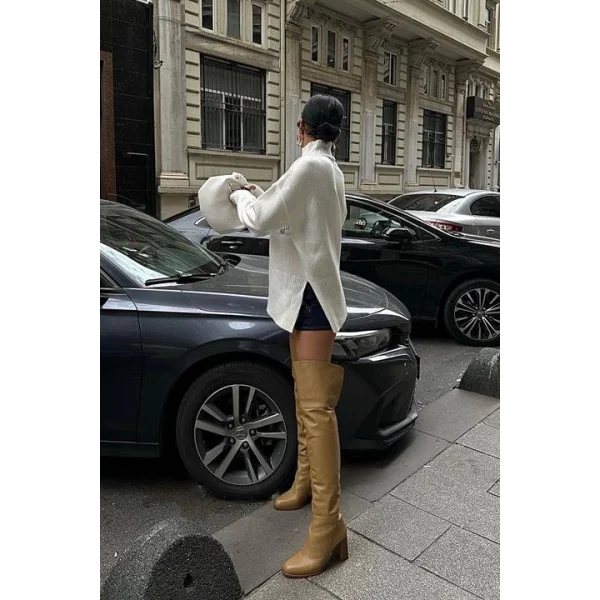 Nakış Detaylı Triko Kazak 1340