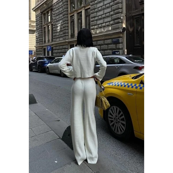 Nancy Kruveze Yaka Crop Takım 9954 - 25