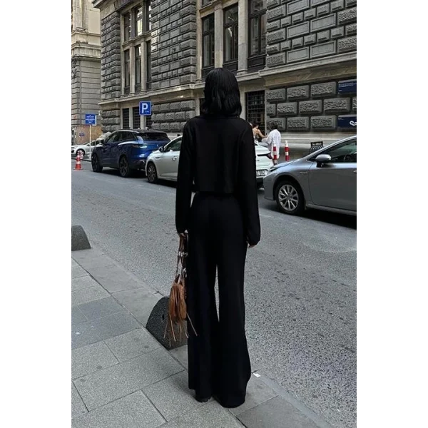 Nancy Kruveze Yaka Crop Takım 9954 - 25