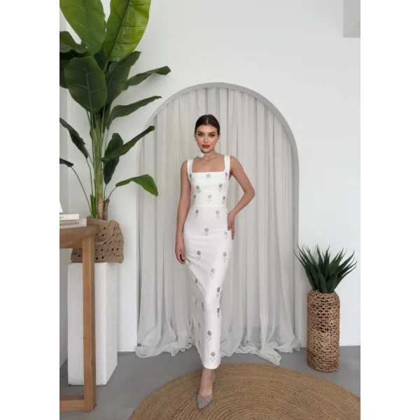 Ners Taş Detaylı Elbise