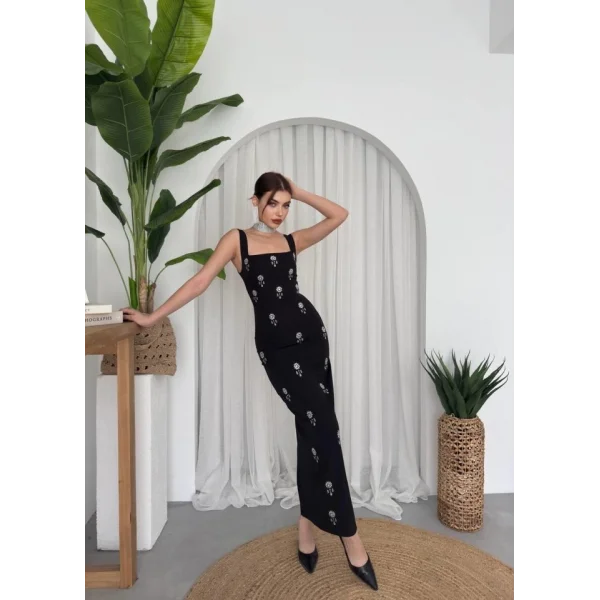 Ners Taş Detaylı Elbise