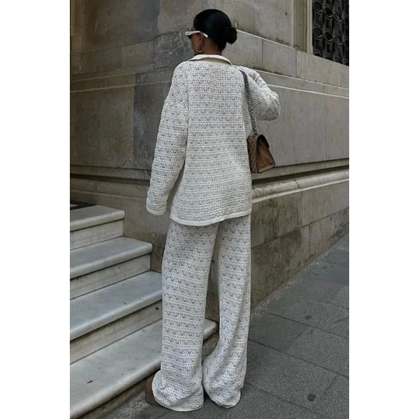 Nolan Regular Ajurlu Pantolon Takım 9885