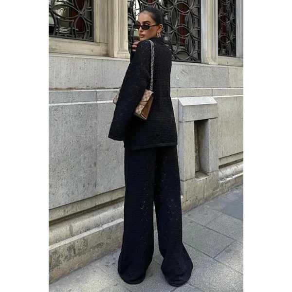 Nolan Regular Ajurlu Pantolon Takım 9885