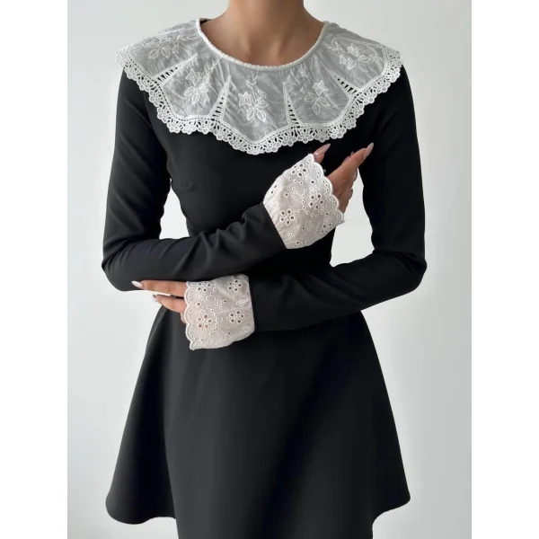 Nord Dantel Yaka Kol Elbise