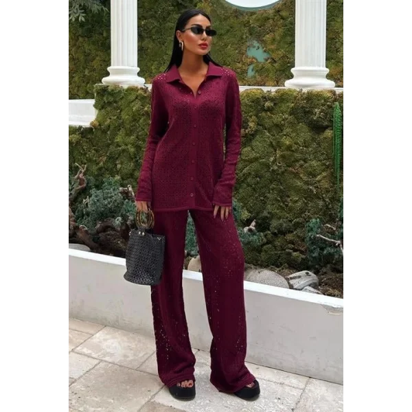 Odette Ajurlu Triko Pantolon Takım 9934