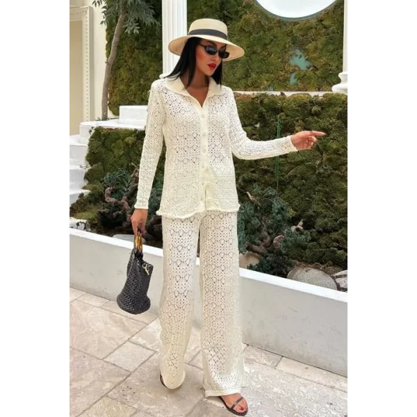 Odette Ajurlu Triko Pantolon Takım 9934