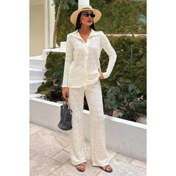 Odette Ajurlu Triko Pantolon Takım 9934