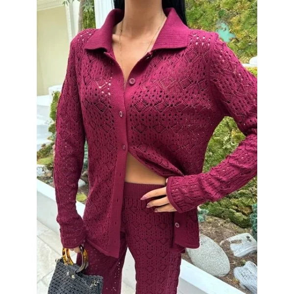 Odette Ajurlu Triko Pantolon Takım 9934