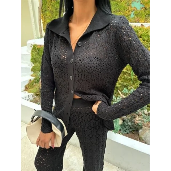 Odette Ajurlu Triko Pantolon Takım 9934