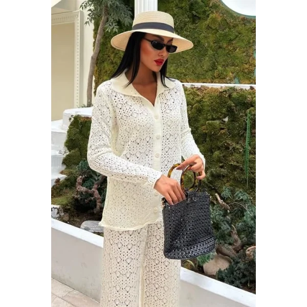 Odette Ajurlu Triko Pantolon Takım 9934