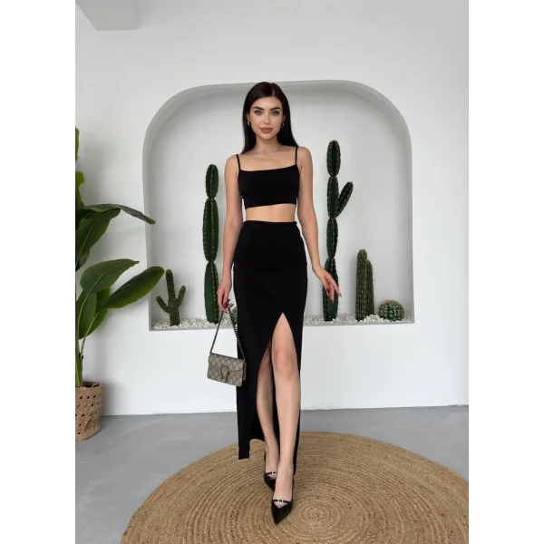 ole Kruvaze Etekli Askılı Takım