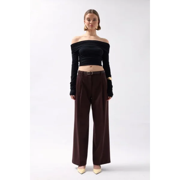 Omuz Dekolte traplez Bluz