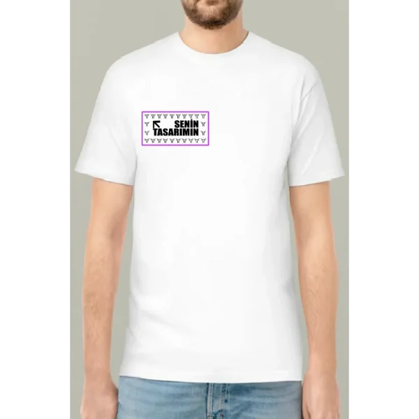 Ön 24/1 Düz Oversize T-shirt - Beyaz