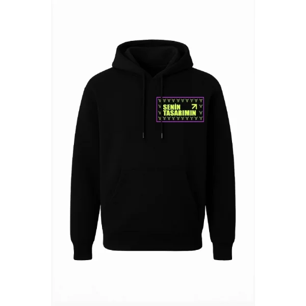 Ön Arka 3 İplik Penye Içi Pamuk - Siyah