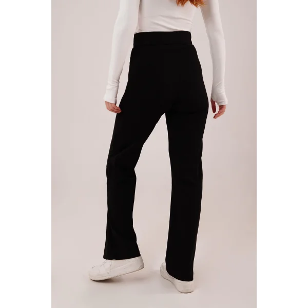 Ön Dikiş Detaylı Tek Düğme iyah Pantolon