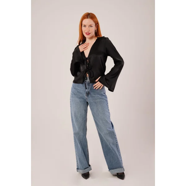 Önden Bağlama Detaylı aten iyah Bluz