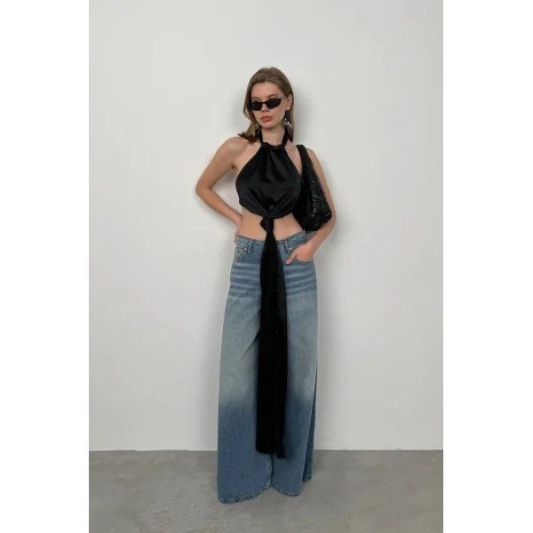 Önden Bağlamalı aten Bluz