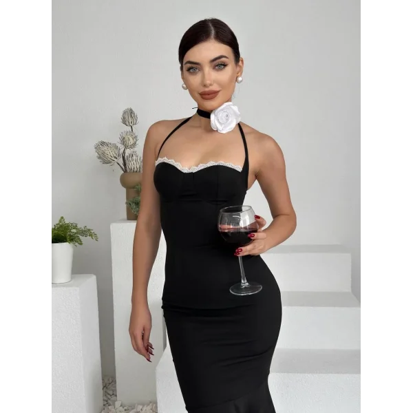 onea Boyundan Bağlamalı Elbise