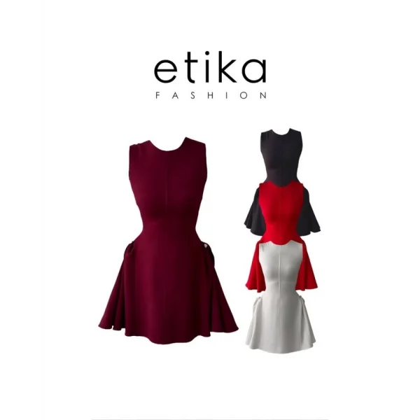 ore İnci Detaylı Elbise