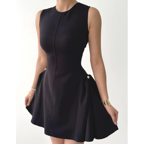 ore İnci Detaylı Elbise