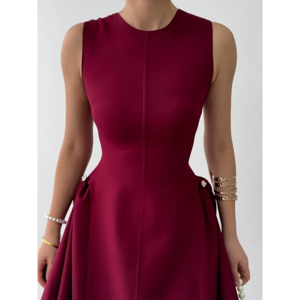 ore İnci Detaylı Elbise