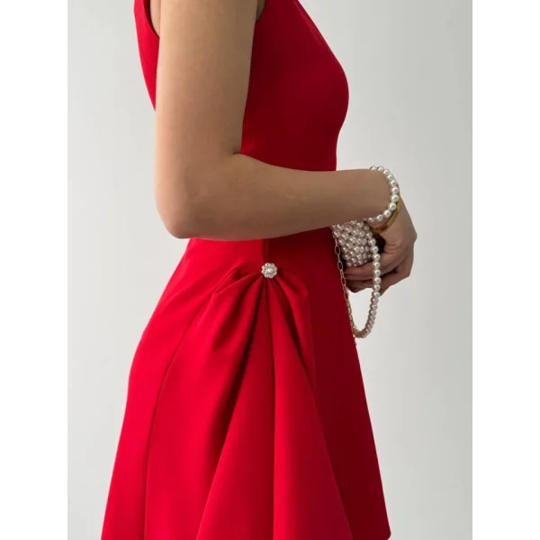 ore İnci Detaylı Elbise