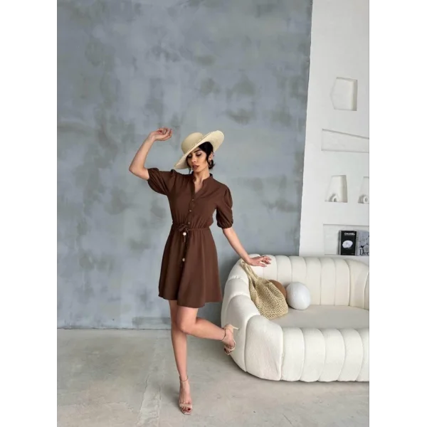 ÖRGÜ KEERİ ÖNDEN DÜĞEİ KIA EBİE  Kahverengi