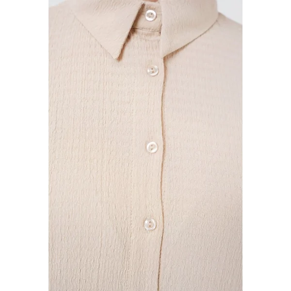 Örme Tesettür Alt Üst Takım 6711 - Krem