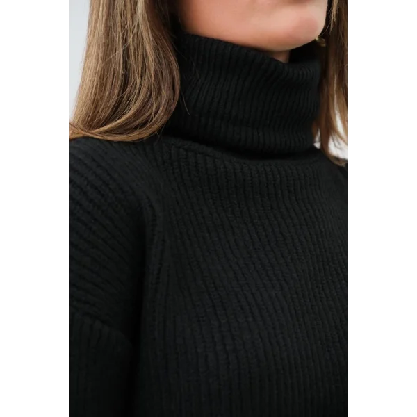 Oversize Balıkçı Yaka Triko Tunik