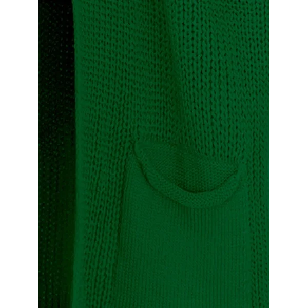 Oversize Kalıp Cepli Salaş Triko Hırka