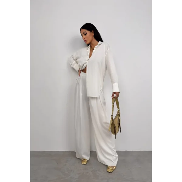 Oversize Keten Gömlek