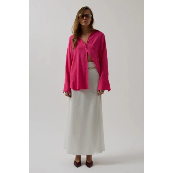 Oversize Keten Gömlek