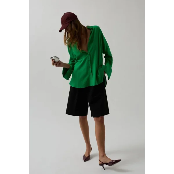 Oversize Keten Gömlek