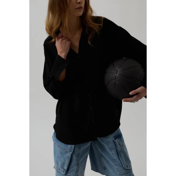 Oversize Keten Gömlek