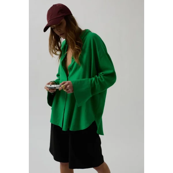 Oversize Keten Gömlek