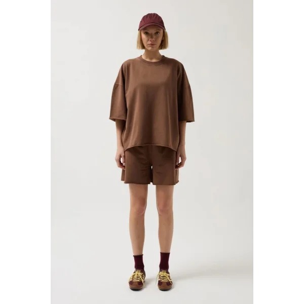 Oversize Lazer Kesim Bisiklet Yaka Thirt