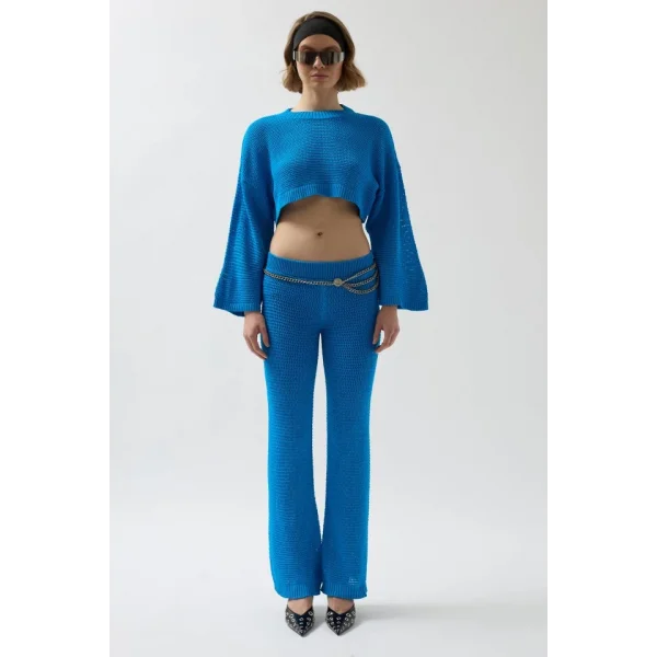 Oversize Triko Bluz Pantolon Takım